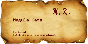 Magula Kata névjegykártya